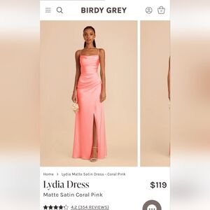 Birdy Grey Orange Ruched Maxi Gown for Prom